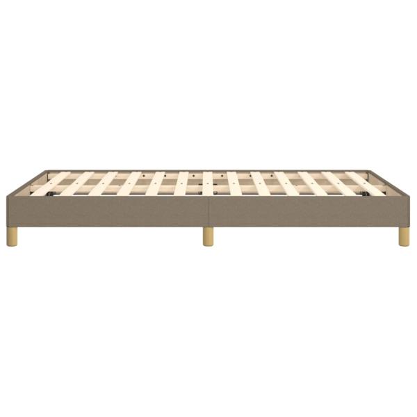 Bettgestell ohne Matratze Taupe 120x190 cm Stoff