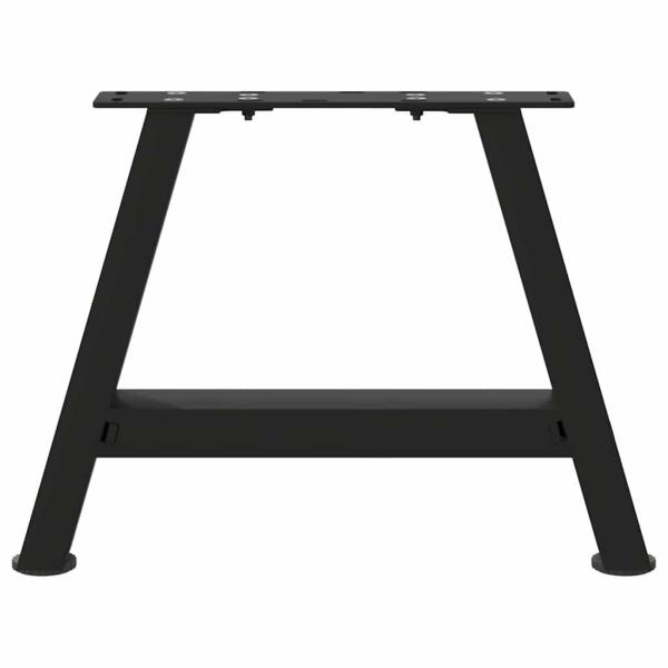 Couchtischbeine A-Form 2 Stk. Schwarz 50x(30-31) cm Stahl