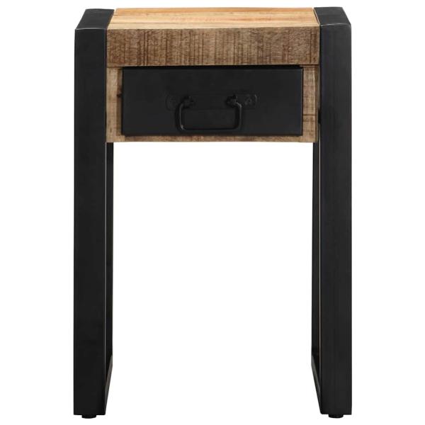 Beistelltisch 35x35x50 cm Raues Massivholz Mango