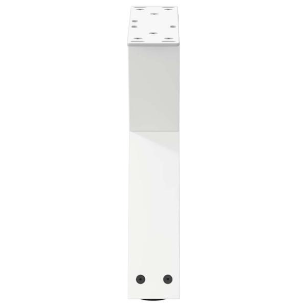Couchtischbeine 2 Stk. Weiß 40x(30-31,3) cm Stahl