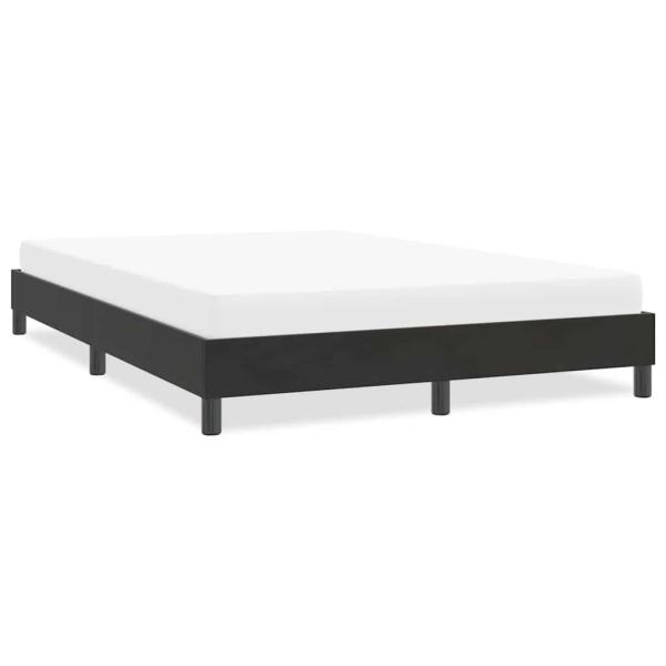 ARDEBO.de - Bettgestell ohne Matratze Schwarz 140x210 cm Samt