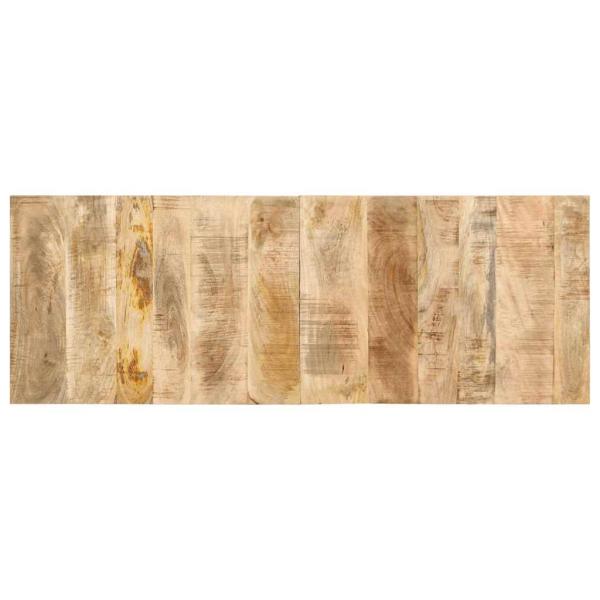 ARDEBO.de - Kopfteil 140 cm Massives Rohholz Mango