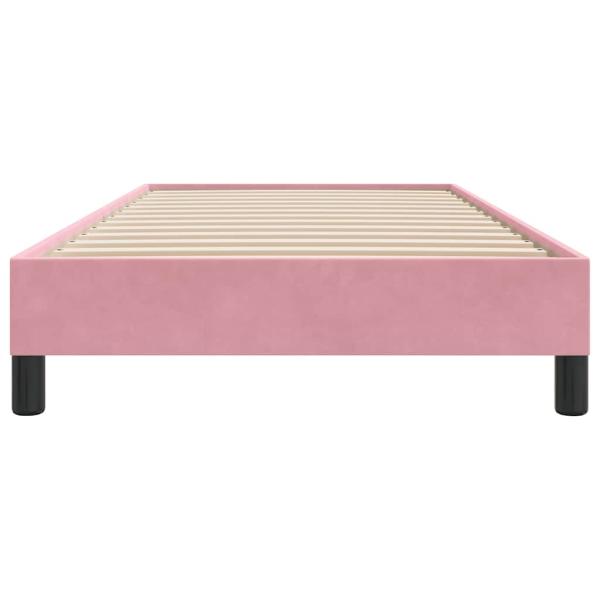 Boxspringbett ohne Matratze Rosa 90x210 cm Samt