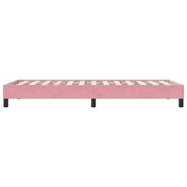 Boxspringbett ohne Matratze Rosa 90x210 cm Samt