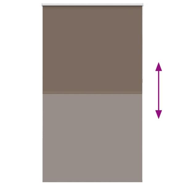 Verdunkelungsrollo Kaffeebraun 135x230 cm Stoffbreite 131,6 cm