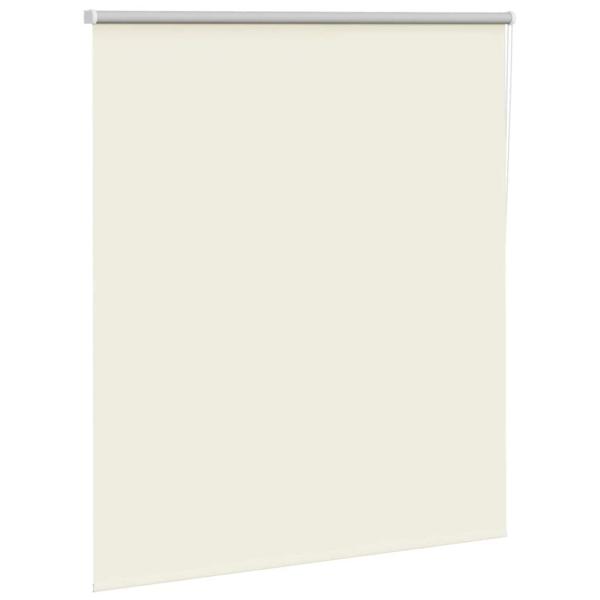 Verdunkelungsrollo Cremeweiß 130x130cm Stoffbreite 126,6cm