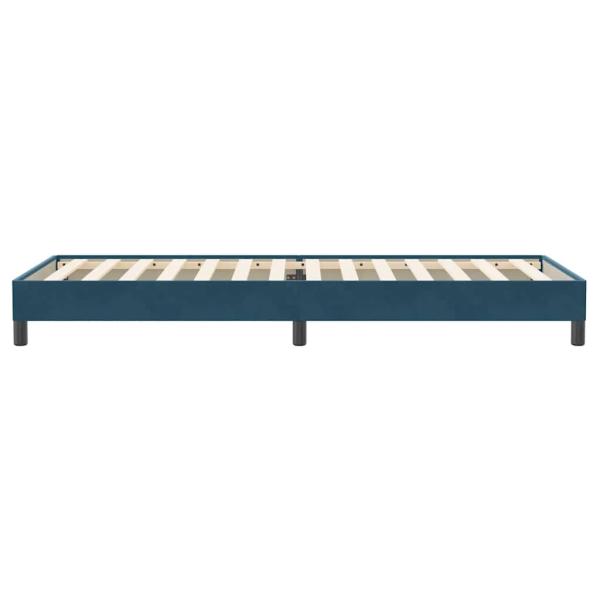 Boxspringbett ohne Matratze Dunkelblau 90x220 cm Samt