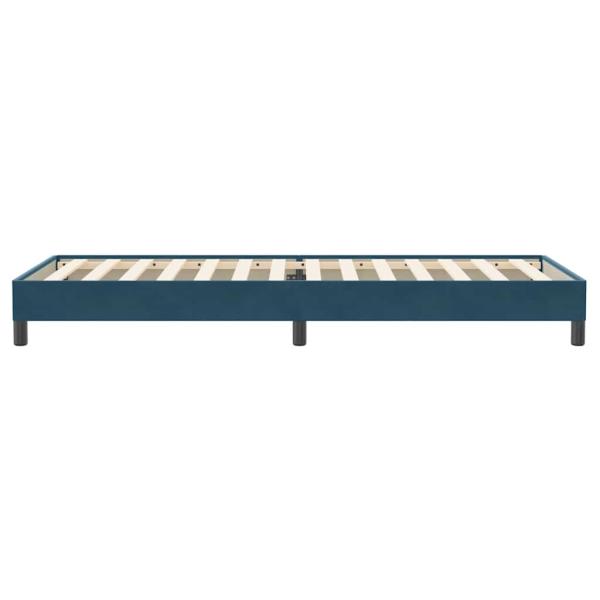 Boxspringbett ohne Matratze Dunkelblau 100x220 cm Samt