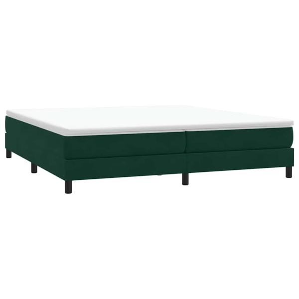 Boxspringbett ohne Matratze Dunkelgrün 200x210 cm Samt