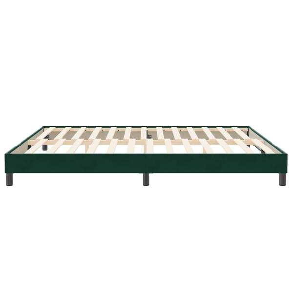 Boxspringbett ohne Matratze Dunkelgrün 200x210 cm Samt