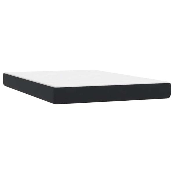 Boxspringbett mit Matratze Schwarz 160x210 cm Samt