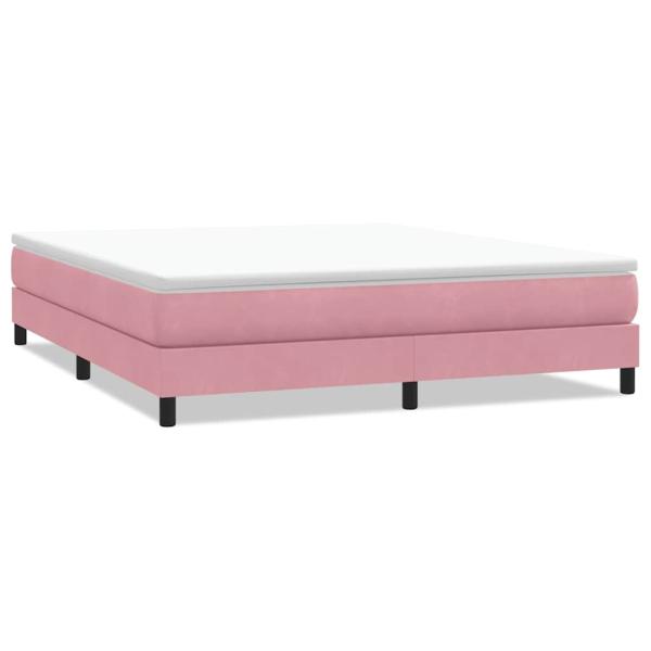 Boxspringbett ohne Matratze Rosa 180x220 cm Samt