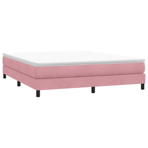 Boxspringbett ohne Matratze Rosa 180x220 cm Samt