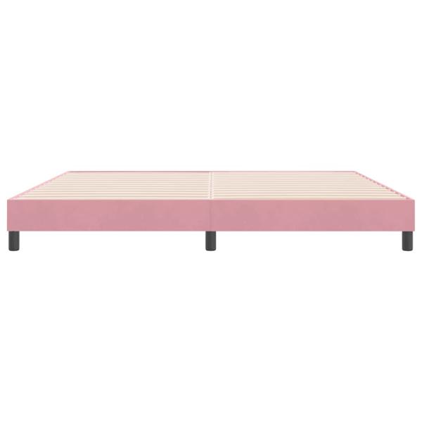 Boxspringbett ohne Matratze Rosa 180x220 cm Samt