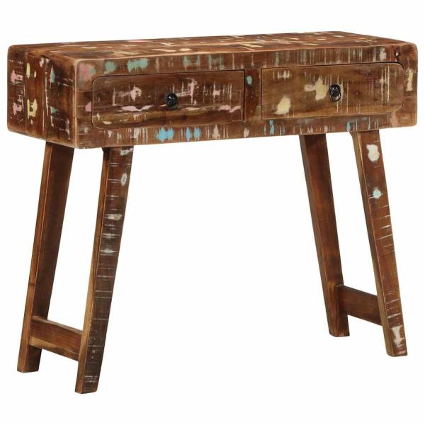 ARDEBO.de - Konsolentisch 90x32x75 cm Altholz Massivholz