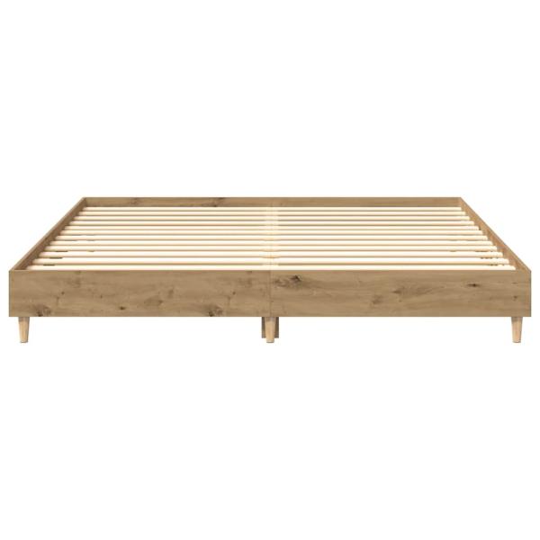 Bettgestell ohne Matratze Artisan-Eiche 160x200cm Holzwerkstoff