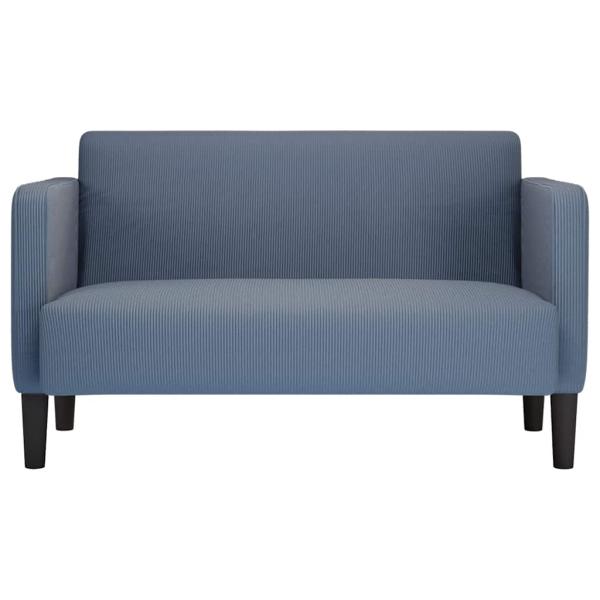 Zweisitzer-Sofa Blau 109 cm Cordstoff