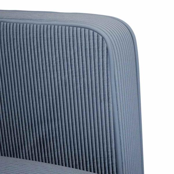Zweisitzer-Sofa Blau 109 cm Cordstoff