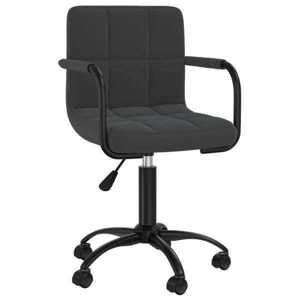 Bürostuhl Drehbar Schwarz Samt