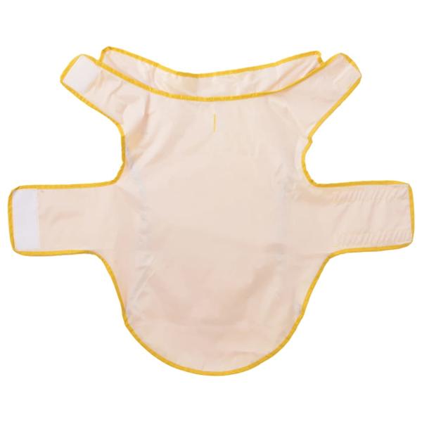 Hunde Regenmantel mit Reflexstreifen Polyester Gelb L