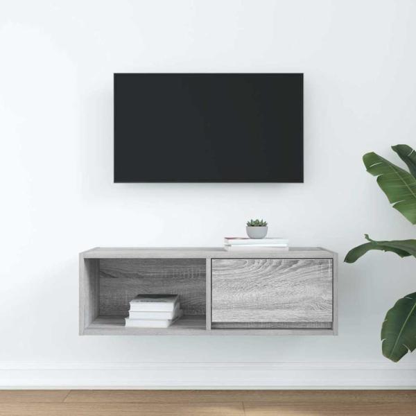TV-Schrank Grau Sonoma 80x31x25,5 cm Holzwerkstoff