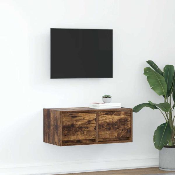 ARDEBO.de - TV-Schrank Räuchereiche 60x31x25,5 cm Holzwerkstoff
