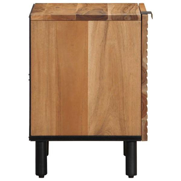 Nachttische 2 Stk. 40x33x46 cm Massivholz Akazie