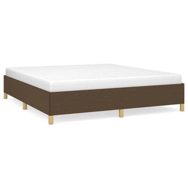 Boxspringbettgestell Dunkelbraun 160x200 cm Stoff