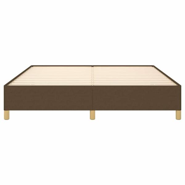 Boxspringbettgestell Dunkelbraun 160x200 cm Stoff