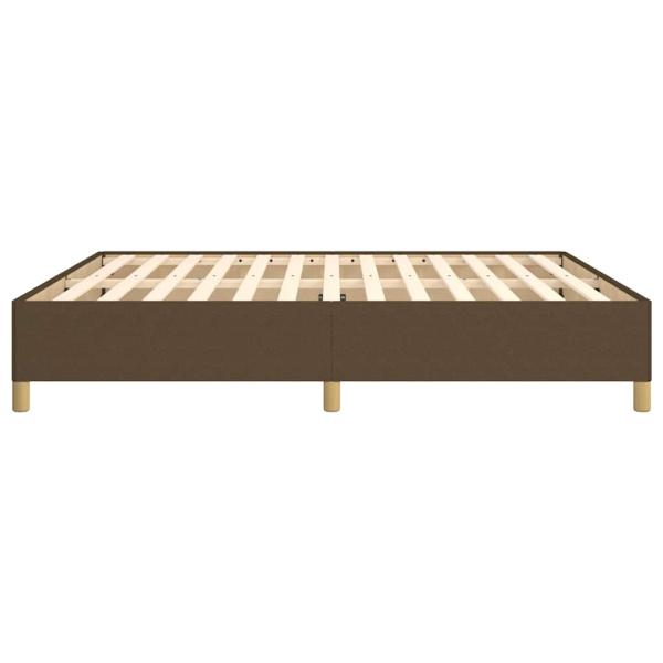 Boxspringbettgestell Dunkelbraun 160x200 cm Stoff