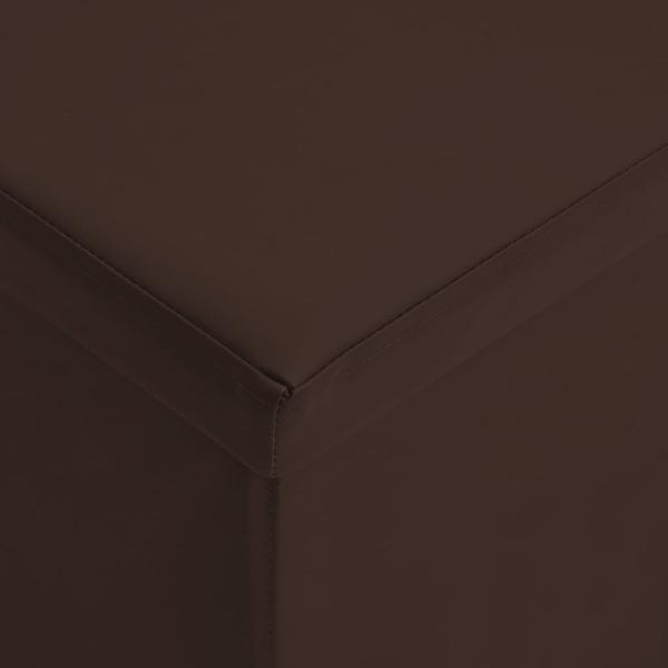 Faltbare Sitzbank mit Stauraum Braun PVC
