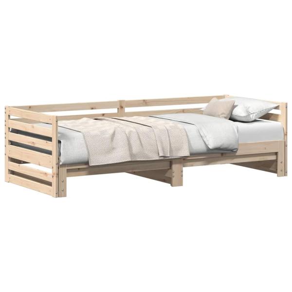 Tagesbett mit Ausziehbett ohne Matratze 80x200 cm