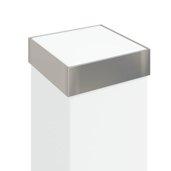 Pollerleuchten mit Sensor&Steckdose 3 Stk. 110 cm Edelstahl IP44