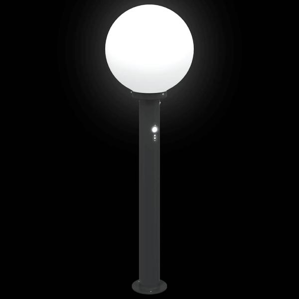 Pollerleuchten mit Sensor 3 Stk. 80 cm Schwarz IP44