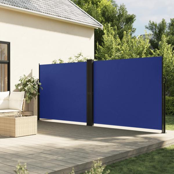 ARDEBO.de - Seitenmarkise Ausziehbar Blau 180x600 cm