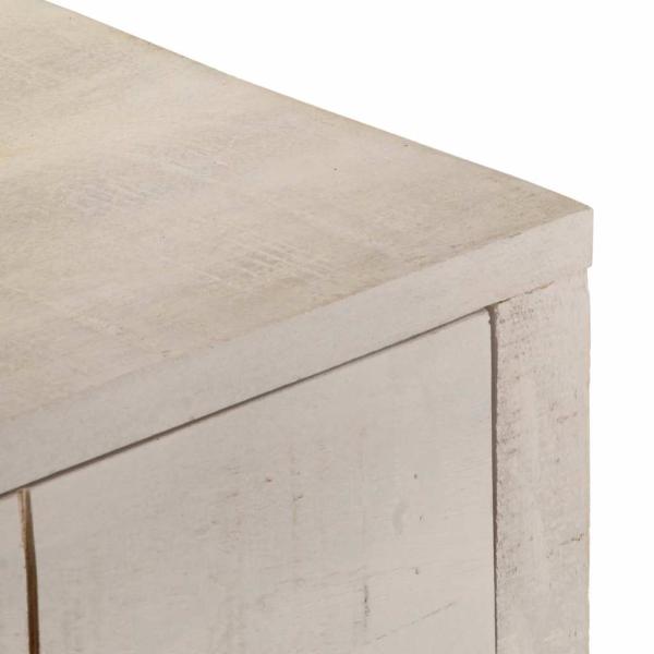 Konsolentisch Weiß 110x35x75 cm Massivholz Mango