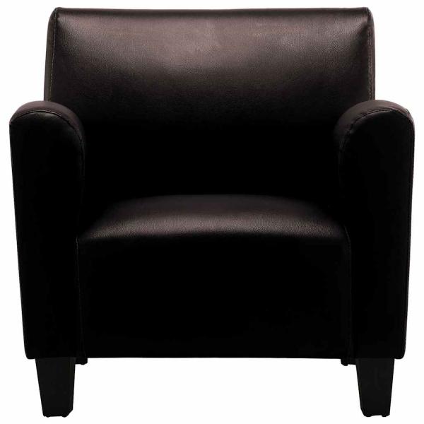 Sessel Dunkelbraun Kunstleder