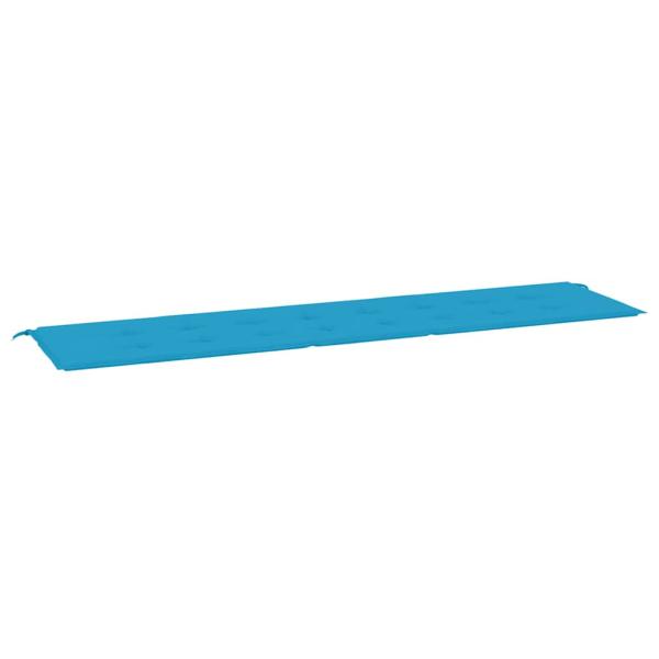 Gartenbank-Auflage Blau 200x50x3 cm Oxford-Gewebe