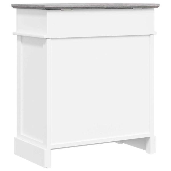 Schuhschrank Grau 50 x 28 x 58 cm Paulownia Holz