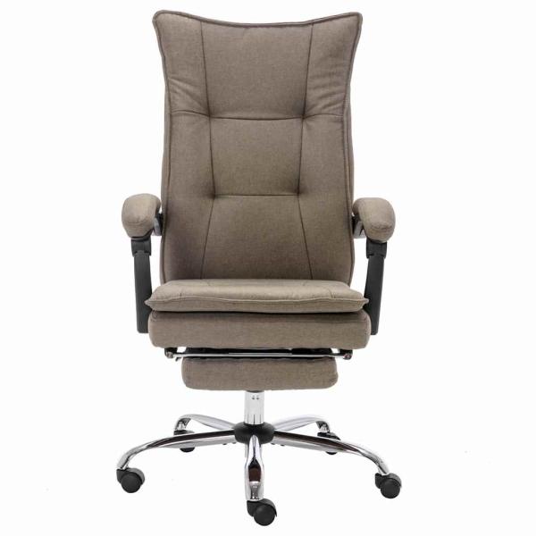 Massage-Bürostuhl Taupe Stoff