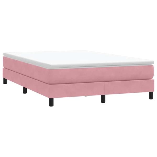 Boxspringbett ohne Matratze Rosa 140x220 cm Samt
