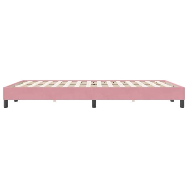 Boxspringbett ohne Matratze Rosa 140x220 cm Samt