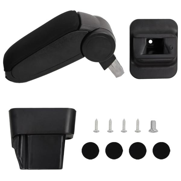 ARDEBO.de - Auto-Armlehne für OPEL ASTRA H (2004?2010) Schwarz 13x34x(33?46) cm ABS