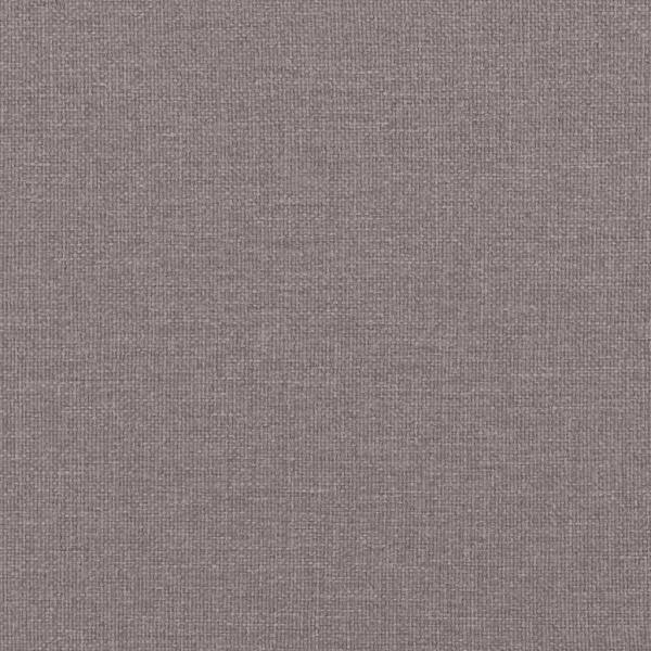Hocker mit Holzbeinen Taupe Stoff