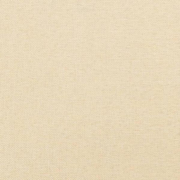 Fußhocker Creme 45x29,5x35 cm Stoff