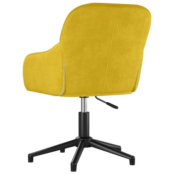 Bürostuhl Drehbar Gelb Samt