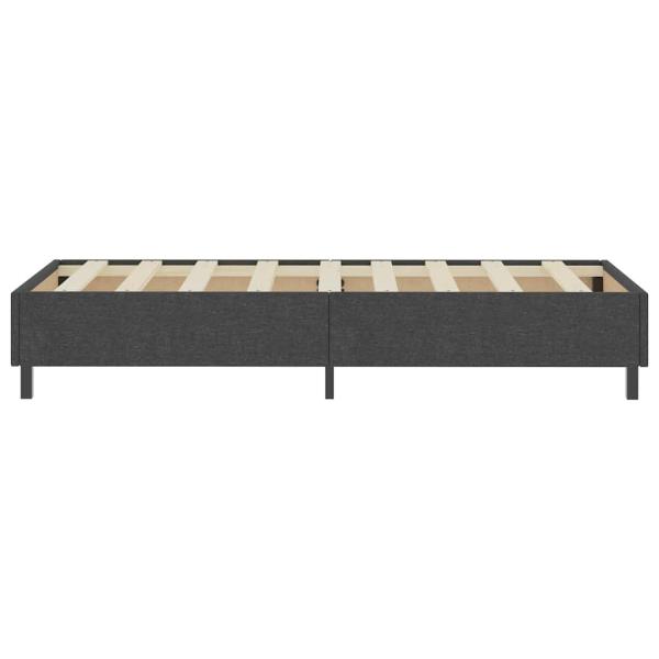 Boxspring-Bettgestell Grau Stoff 100x200 cm
