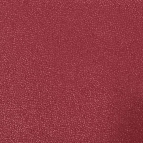 Sessel mit Hocker Weinrot 60 cm Kunstleder