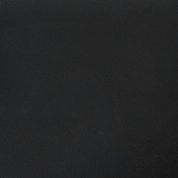 Sessel mit Hocker Schwarz 60 cm Kunstleder