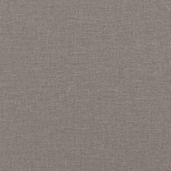 3-Sitzer-Sofa mit Hocker Taupe 180 cm Stoff
